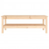 Mesa de centro de madera maciza de pino 110x50x40 cm 3