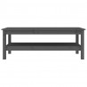 Mesa de centro 110x50x40 cm pinho maciço cinza 3