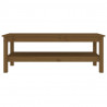 Mesa de centro 110x50x40 cm pinho maciço castanho mel 3