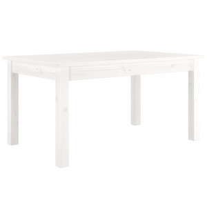 Mesa de centro de madera maciza de pino blanco 80x50x40 cm H