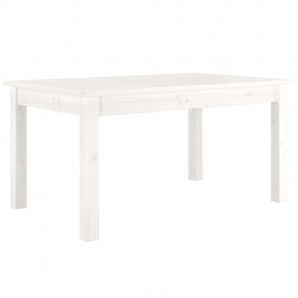 Mesa de centro 80x50x40 cm madeira de pinho maciça branco M 2