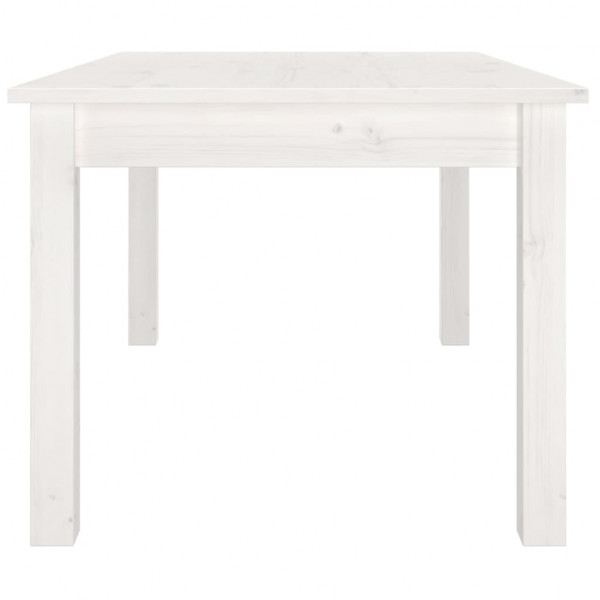 Mesa de centro 80x50x40 cm madeira de pinho maciça branco M 4