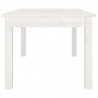 Mesa de centro de madera maciza de pino blanco 80x50x40 cm 4