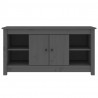 Mueble de TV de madera maciza de pino gris 103x36.5x52 cm 3