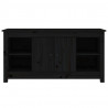 Mueble de TV de madera maciza de pino negro 103x36.5x52 cm 3