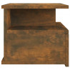 Mesa cabeceira suspensa 40x31x27 cm cor carvalho fumado 5