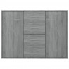 Aparador de madera contrachapada gris Sonoma 88x30x65 cm 4