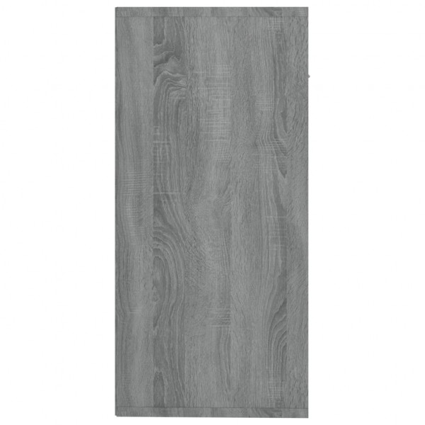 Aparador de madera contrachapada gris Sonoma 88x30x65 cm M 5