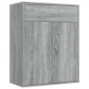 Aparador de madera contrachapada gris Sonoma 60x30x75 cm 2