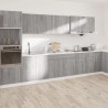 Armario inferior cocina contrachapado gris Sonoma 50x46x81.5 cm 3