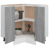 Armario de cocina contrachapada gris sonoma 75.5x75.5x80.5cm 4