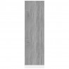 Armario para frigorífico madera gris Sonoma 60x57x207 cm 4