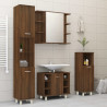 Armario de baño madera contrachapada roble marrón 30x30x95 cm 3