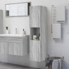 Armario de baño madera contrachapada gris Sonoma 30x30x130 cm 1
