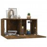 Muebles para TV colgantes 3 uds roble ahumado 60x30x30 cm 3
