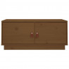 Mesa de centro 80x50x35 cm pinho maciço castanho mel 2