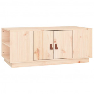 Mesa de centro de madera maciza de pino 100x50x41 cm H