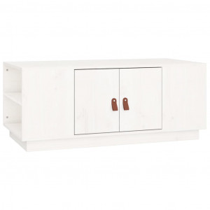 Mesa de centro 100x50x41 cm pinho maciço branco H