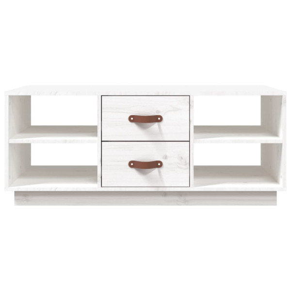 Mesa de centro 100x50x41 cm pinho maciço branco M 5
