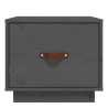 Mesita de noche madera maciza de pino gris 40x34x35 cm 5