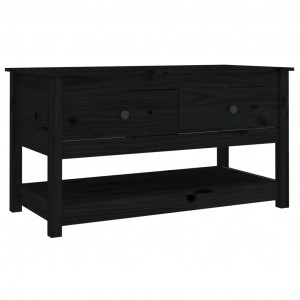 Mesa de centro 102x49x55 cm pinho maciço preto H