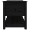 Mesa de centro 102x49x55 cm pinho maciço preto 4