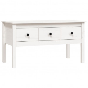 Mesa de centro 102x49x55 cm pinho maciço branco H