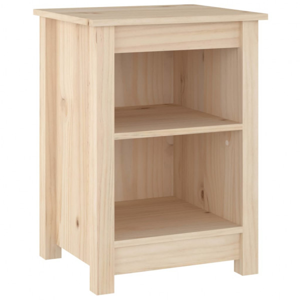 Mesitas de noche 2 uds madera maciza de pino 40x35x55 cm M 3