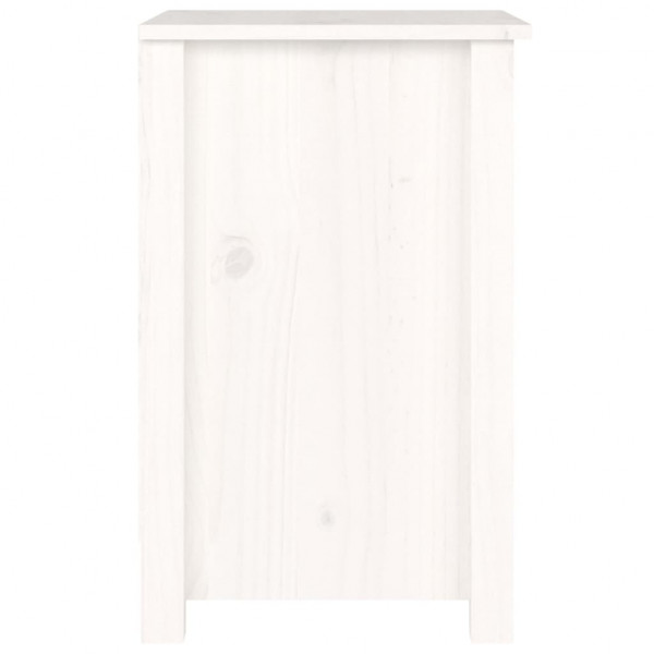 Mesas de cabeceira 2 pcs 40x35x55 cm pinho maciço branco M 5