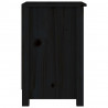 Mesitas de noche 2 uds madera maciza de pino negro 40x35x55 cm 5
