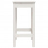 Cadeiras de bar 2 pcs 40x40x78cm madeira de pinho maciça branco 4