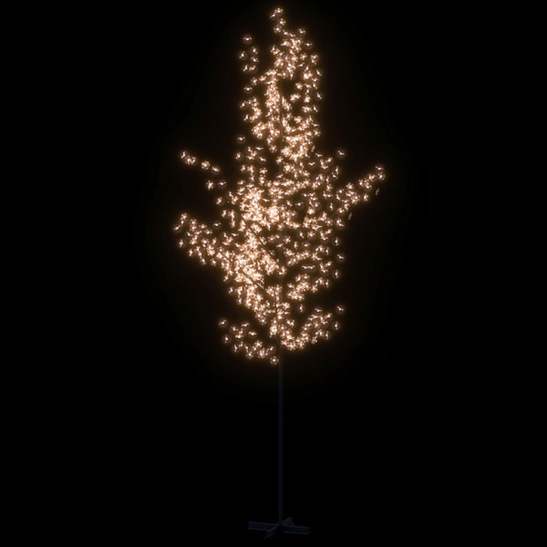 Árbol LED con flor de cerezo 672 LED blanco cálido 400 cm M 3