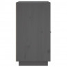 Aparador de madera maciza de pino gris 65.5x40x75 cm 5