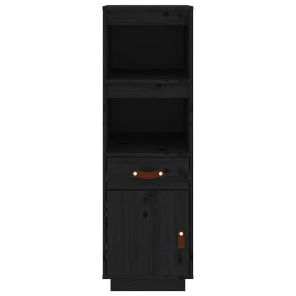 Aparador alto de madera maciza de pino negro 34x40x108.5 cm M 5