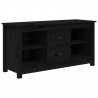Mueble de TV de madera maciza de pino negro 103x36.5x52 cm 2
