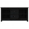 Mueble de TV de madera maciza de pino negro 103x36.5x52 cm 3