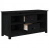 Mueble de TV de madera maciza de pino negro 103x36.5x52 cm 4