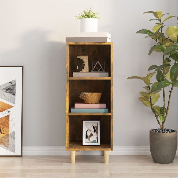 Aparador madera contrachapada roble ahumado 34.5x32.5x90 cm M 3