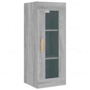Armario de pared colgante gris Sonoma 34.5x34x90 cm H