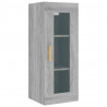 Armario de pared colgante gris Sonoma 34.5x34x90 cm 2