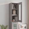 Armario de pared colgante gris Sonoma 34.5x34x90 cm 4