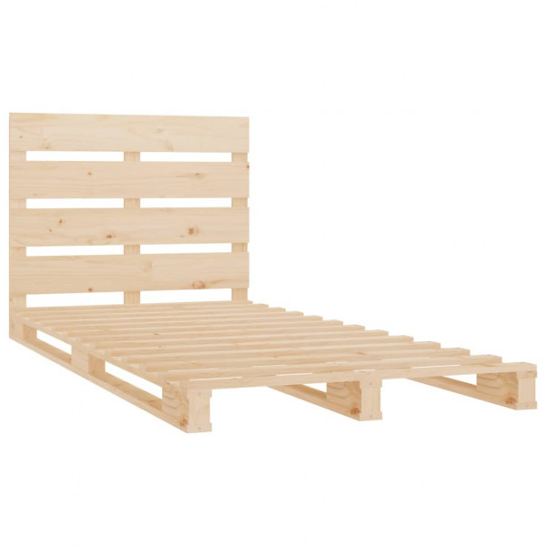 Estructura de cama madera maciza pino 75x190 cm M 5