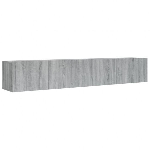 Set de muebles para TV 2 pzas madera contrachapada gris Sonoma M 2