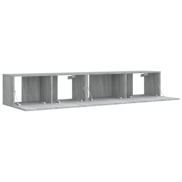Set de muebles para TV 2 pzas madera contrachapada gris Sonoma M 4