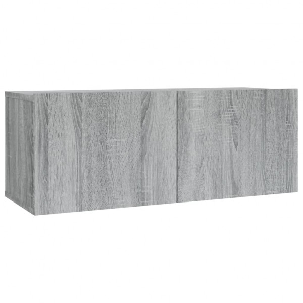 Set de muebles para TV 2 pzas madera contrachapada gris Sonoma M 5