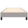 Estructura de cama box spring tela gris claro 90x200 cm 5