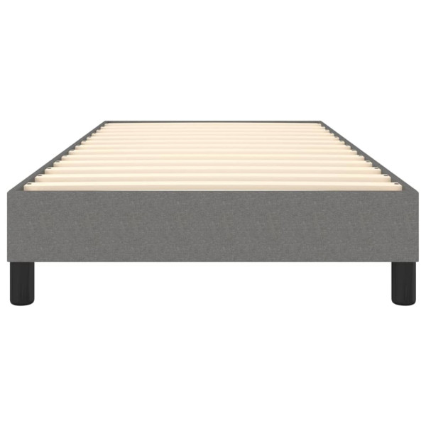 Estrutura de cama sem colchão 90x200 cm tecido cinzento-escuro M 5