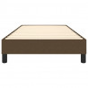 Estrutura de cama sem colchão 100x200 cm tecido castanho-escuro 5