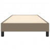 Estructura de cama box spring tela gris taupe 100x200 cm 5