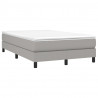 Estructura de cama box spring tela gris claro 120x200 cm 3
